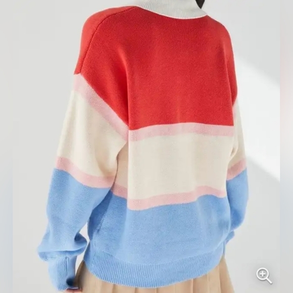 BDG Rena Long Sleeve Rugby Sweater - Picture 2 of 9